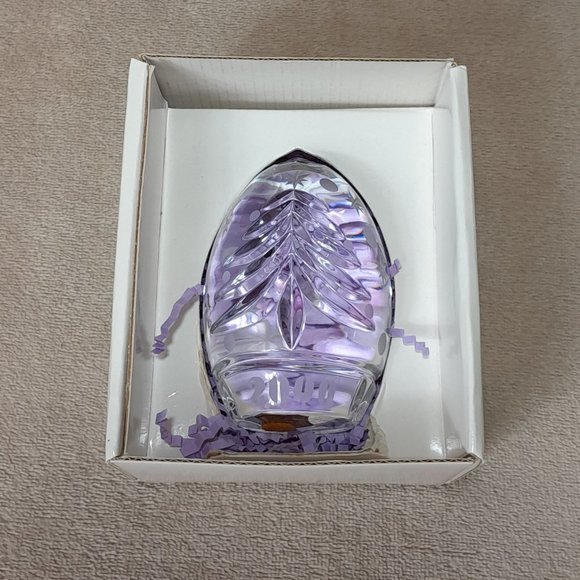 Sullivans Crystal Egg Paperweight New Life Collection Poland 2 Cor 5:17 With Box - Picture 9 of 12